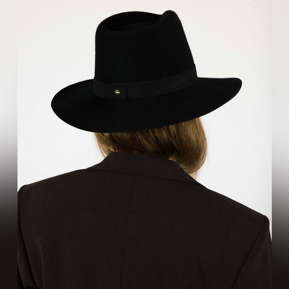 Janessa Leone Luca Packable Hat in BLACK main image 8